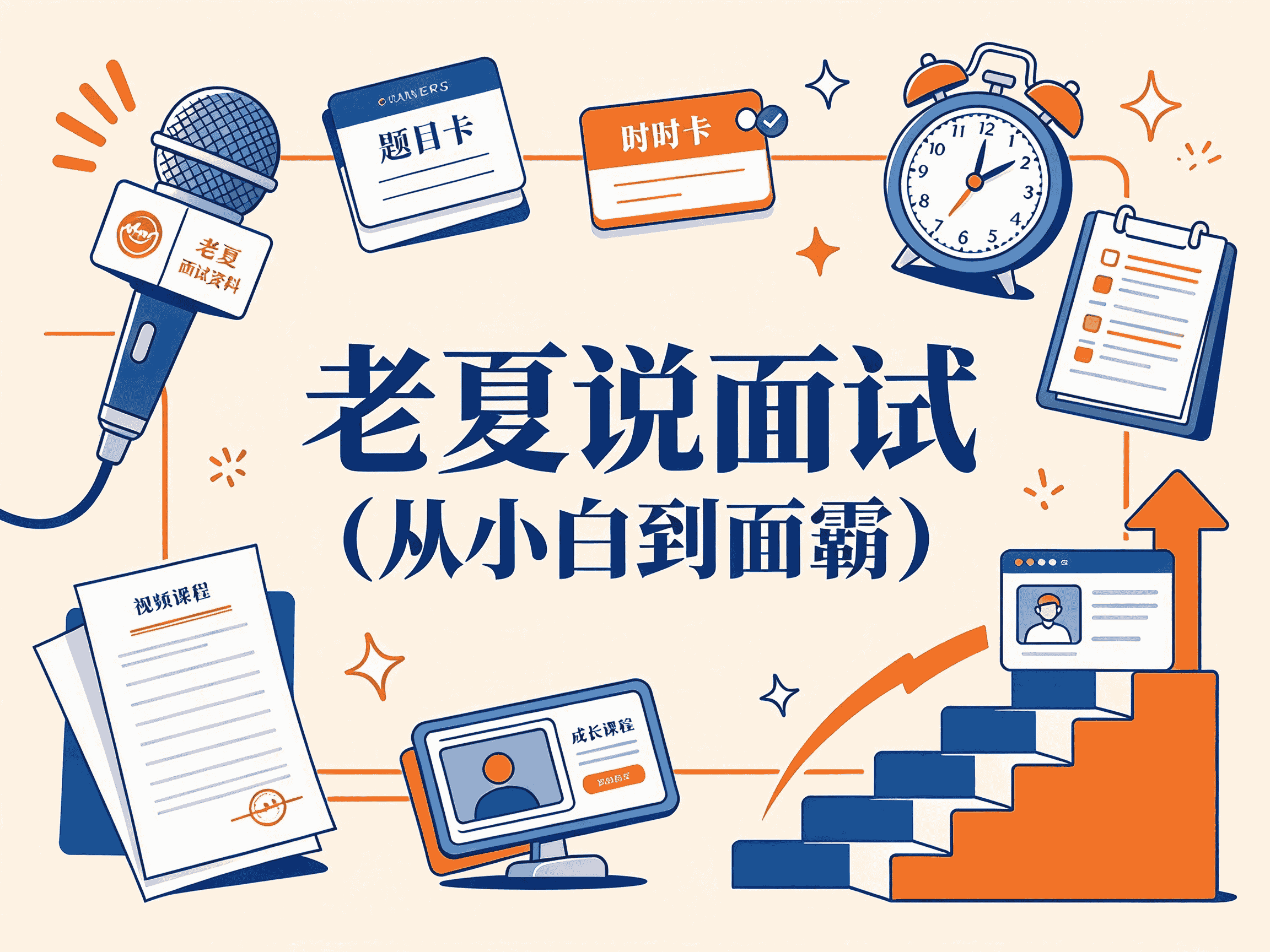 老夏说面试(从小白到面霸)全套教程资源分享-速优课
