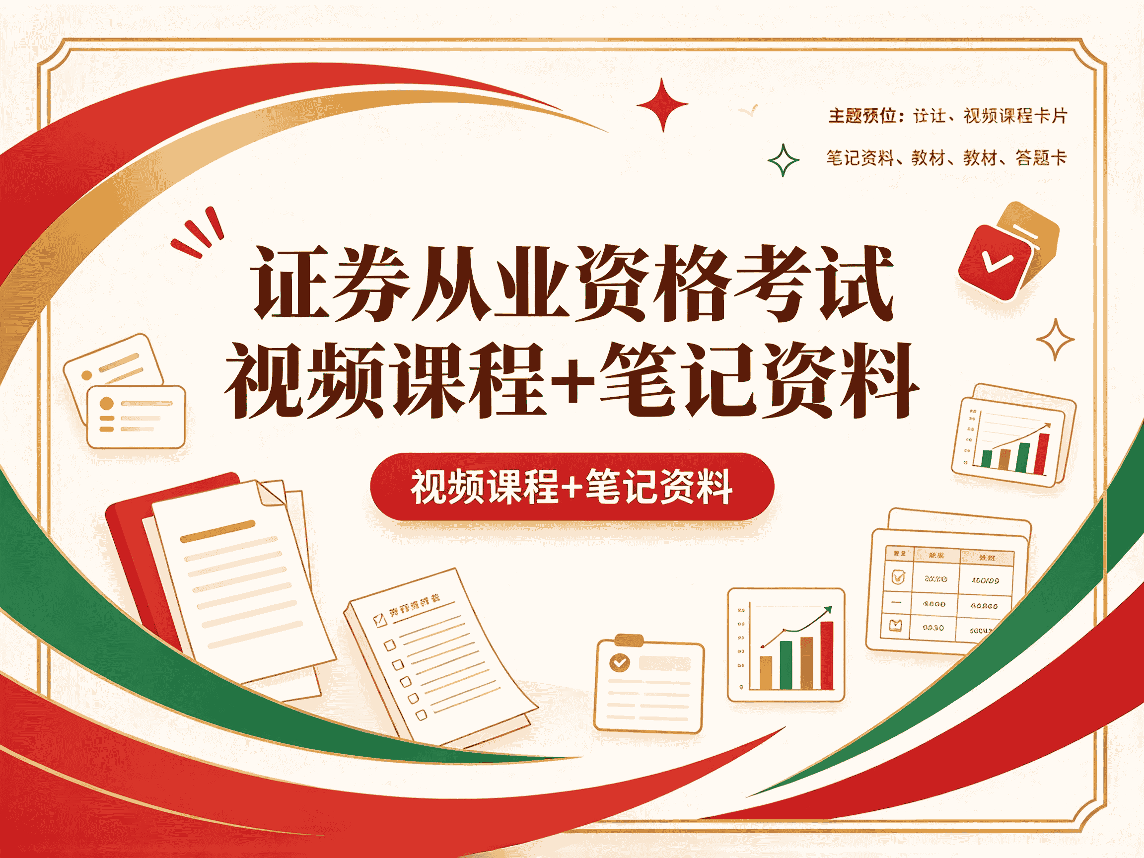 证券从业资格考试视频课程+笔记资料-A全套教程资源分享-速优课
