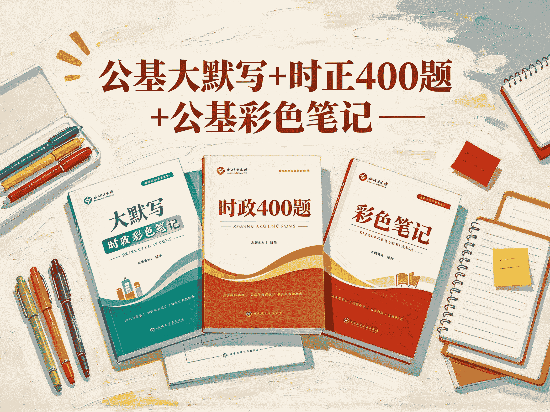 公基大默写+时正400题+公基彩色笔记全套教程资源分享-速优课