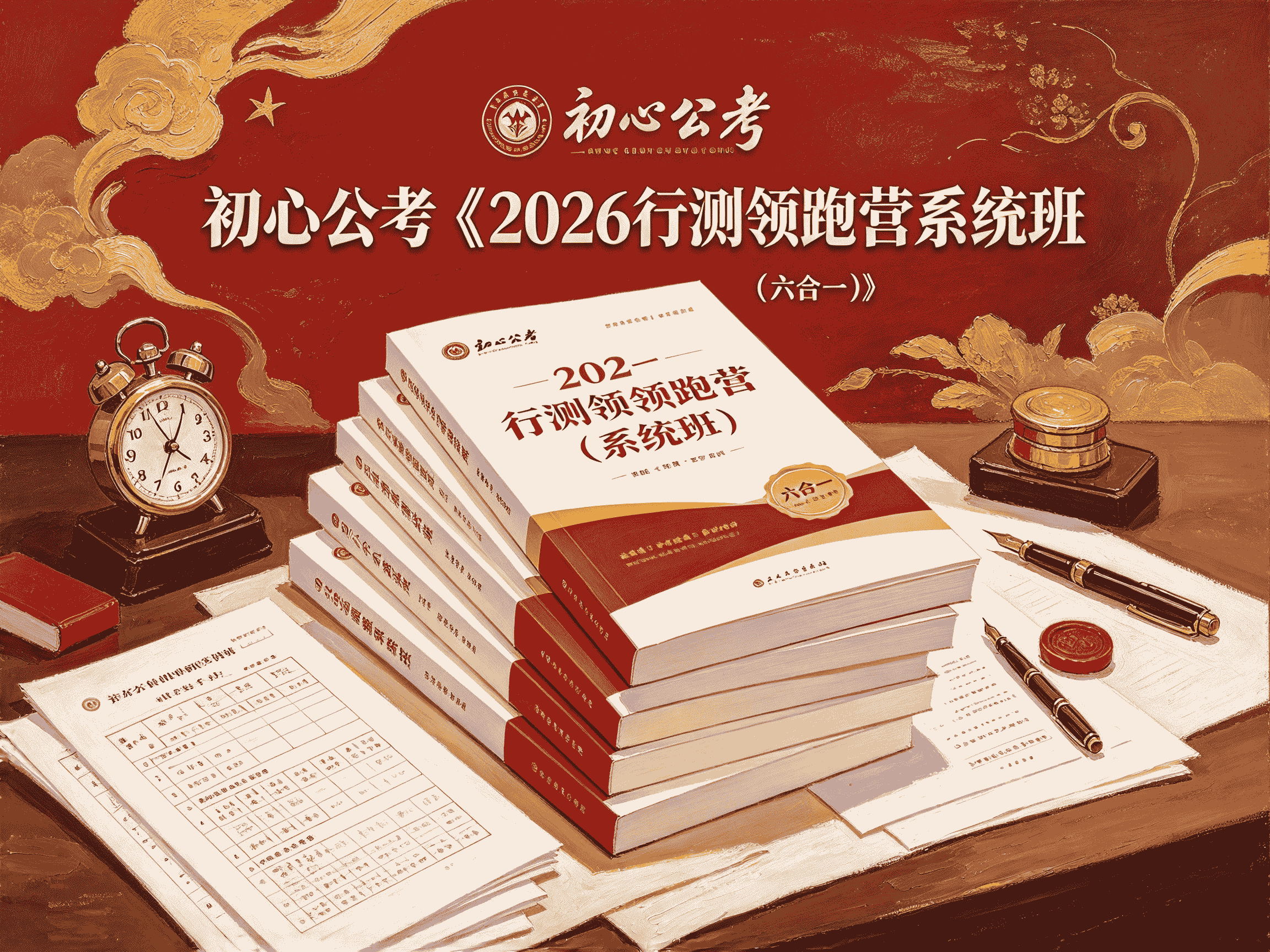 初心公考《2026行测领跑营系统班 (六合一) 》全套教程资源分享-速优课