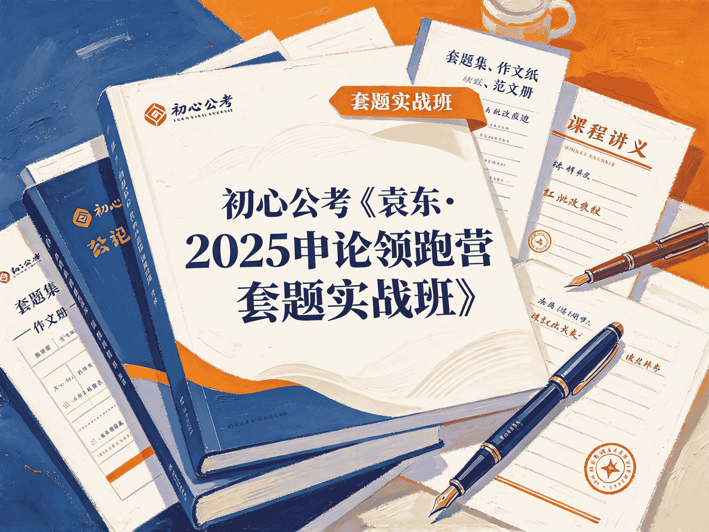 初心公考《袁东·2025申论领跑营套题实战班》全套教程资源分享-速优课