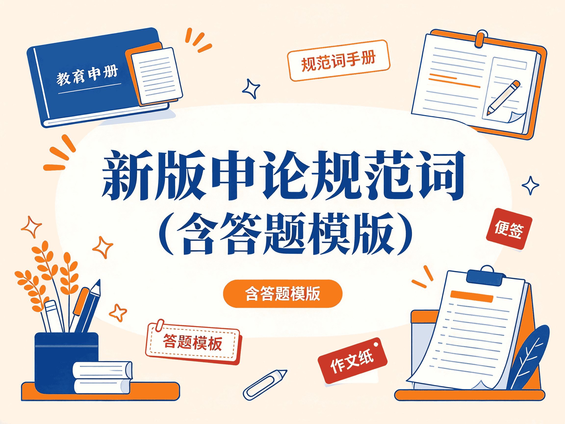 新版申论规范词(含答题模版)全套教程资源分享-速优课