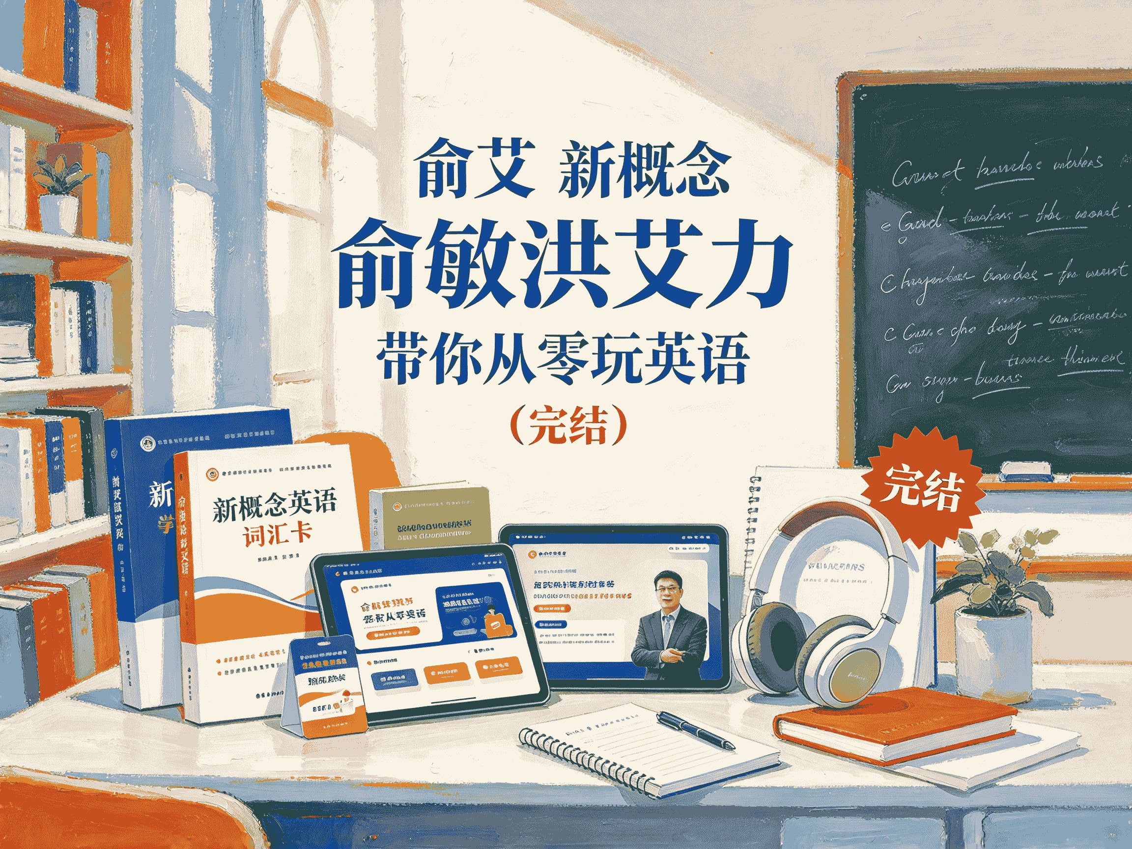 俞艾 新概念:俞敏洪艾力带你从零玩英语(完结)-A全套教程资源分享-速优课