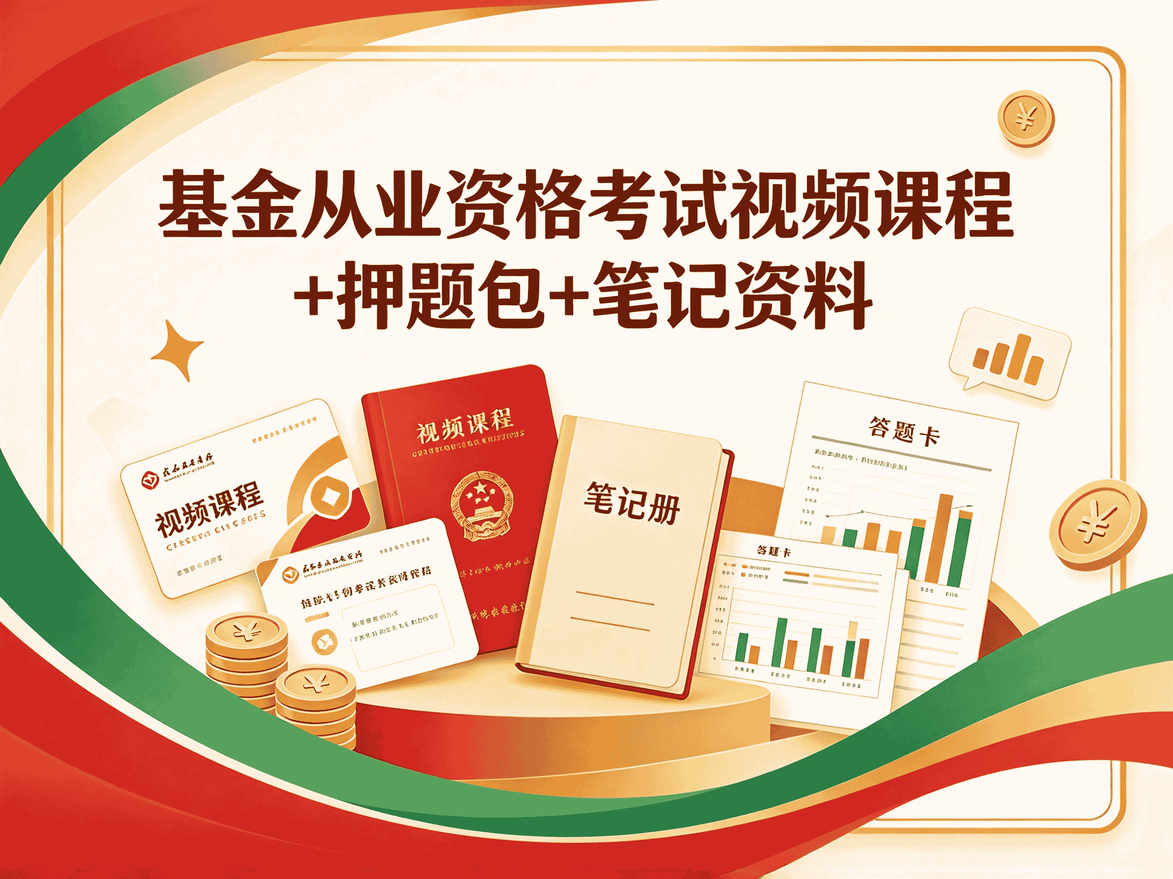 基金从业资格考试视频课程+押题包+笔记资料-A全套教程资源分享-速优课